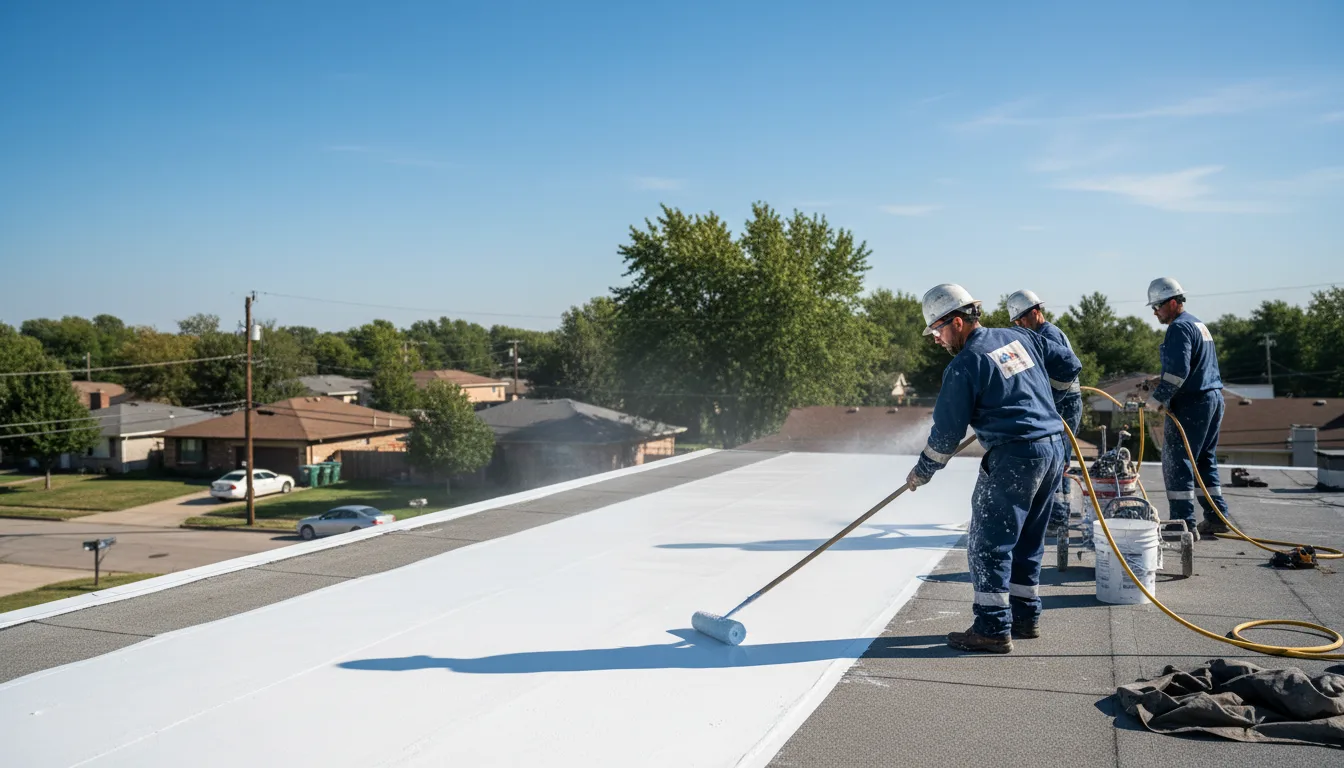 Commercial roof coating in Baker, CA near me